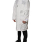 Dolce & Gabbana White Hooded Parka Polyester Trench Coat Jacket