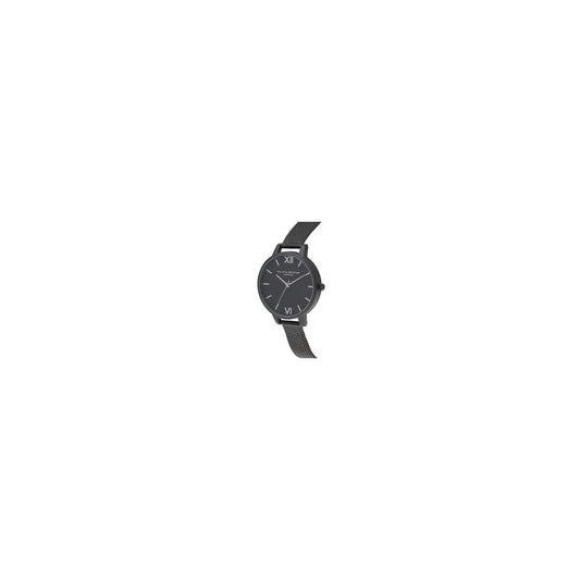 Olivia Burton Black Stainless Steel Dress Watch
