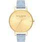 Olivia Burton Blue Artificial Leather Dress Watch