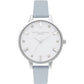 Olivia Burton Blue Artificial Leather Dress Watch