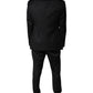 Dolce & Gabbana Black Wool Single Breasted Formal Suit