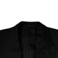 Dolce & Gabbana Black Wool Single Breasted Formal Suit