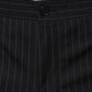 Dolce & Gabbana Black Stripe Single Breasted Formal Suit