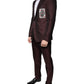 Dolce & Gabbana Maroon Deck Card Crown 2 Piece Formal Suit