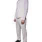 Dolce & Gabbana White Wool Silk 3 Piece SlimFit Formal Suit