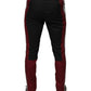 Dolce & Gabbana Multicolor Stripe Skinny Cotton Pants