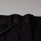Dolce & Gabbana Black Cotton Stretch Skinny Men Dress Pants
