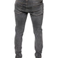 Dolce & Gabbana Dark Gray Cotton Stretch Skinny Denim Jeans
