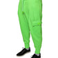 Dolce & Gabbana Neon Green Polyester Cargo Jogger Sweatpants Pants