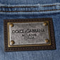 Dolce & Gabbana Blue Washed Cotton Stretch Men Denim Jeans