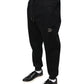 Dolce & Gabbana Black Modal DG Logo Jogger Men Sweatpants Pants