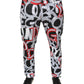 Dolce & Gabbana Multicolor Cotton Monogram Skinny Denim Jeans