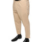 Don The Fuller Beige HOUSTON Men Cropped Dress Pants