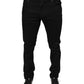 Dolce & Gabbana Black Cotton Stretch Skinny Men Denim Jeans