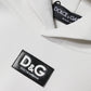 Dolce & Gabbana White D&G Logo Hooded Men Sweatshirt Sweater