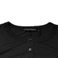 Dolce & Gabbana Gray Crown Bee Embroidery Pullover Sweater