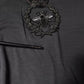 Dolce & Gabbana Gray Crown Bee Embroidery Pullover Sweater