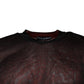Dolce & Gabbana Maroon Polyester Crew Neck Pullover Sweater