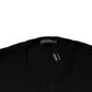 Dolce & Gabbana Black Cashmere Crew Neck Pullover Sweater