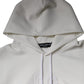 Dolce & Gabbana White DG Logo Hooded Men Sweatshirt Sweater
