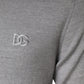 Dolce & Gabbana Light Gray Wool Crew Neck Pullover Sweater
