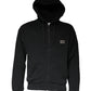 Dolce & Gabbana Black Logo Plaque Hooded Full Zip Sweater