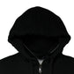 Dolce & Gabbana Black Logo Plaque Hooded Full Zip Sweater