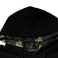 Dolce & Gabbana Black Pocket CottonHooded Sweatshirt Sweater