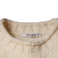 KANGRA Beige Wool Knit Long Sleeve Round Neck Pullover Sweater