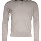 Dolce & Gabbana Beige Cashmere Knit Collared Pullover Sweater
