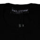 Dolce & Gabbana Black Crown Heart Crew Neck Pullover Sweater