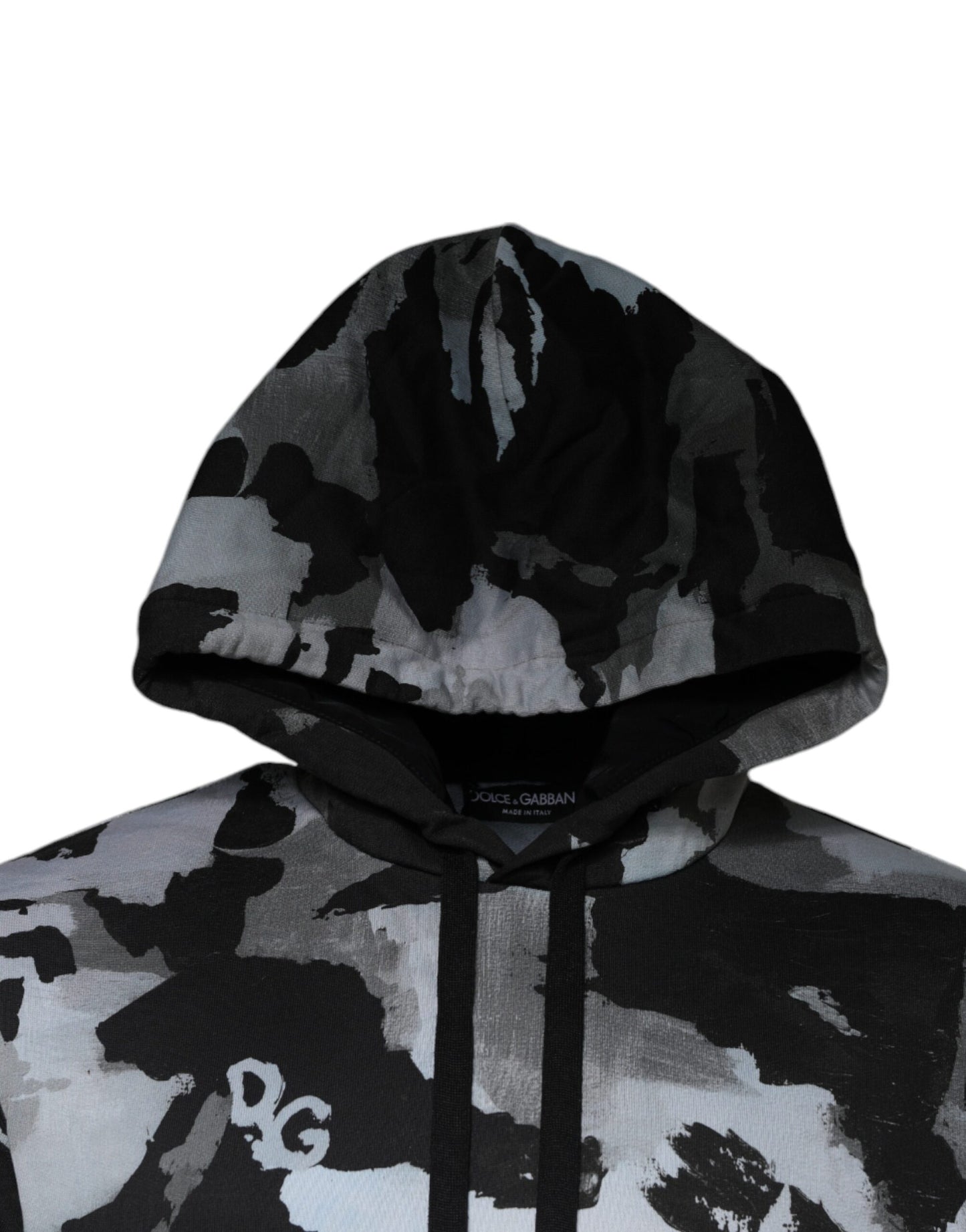 Dolce & Gabbana Multicolor Camouflage Men Hooded Sweater Mens Sweater