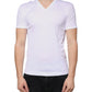 Dolce & Gabbana White Cotton V-neck Short Sleeves T-shirt
