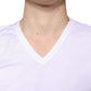 Dolce & Gabbana White Cotton V-neck Short Sleeves T-shirt