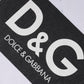 Dolce & Gabbana White Logo Print Cotton Crew Neck T-shirt