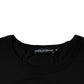 Dolce & Gabbana Black Cotton Shorts Sleeves Crewneck T-shirt