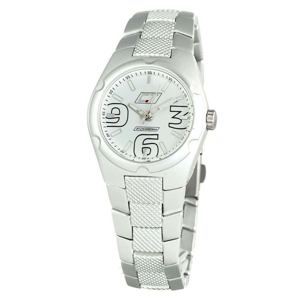 Chronotech Silver Stainless Steel Dress Watch