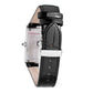 Chronotech Black Leather Dress Watch
