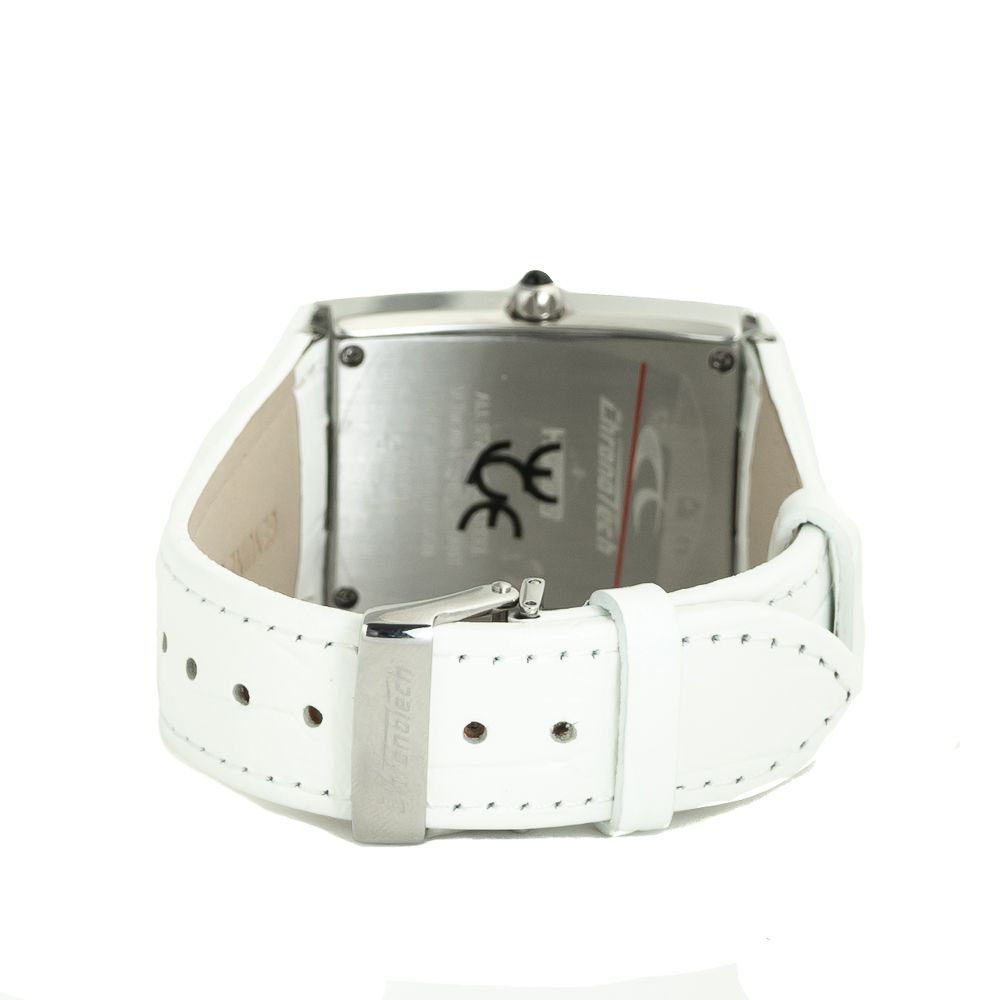 Chronotech White Leather Watch