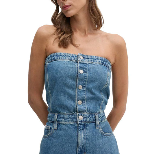 Calvin Klein Jeans Blue Cotton Dress