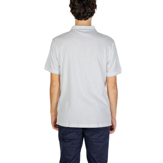 Calvin Klein Jeans White Cotton Polo Shirt