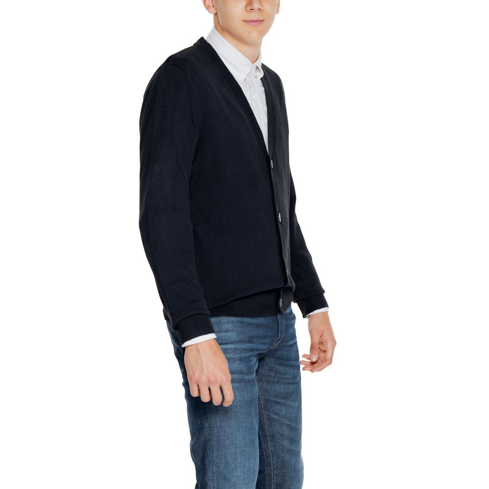 Jack Jones Black Cotton Cardigan