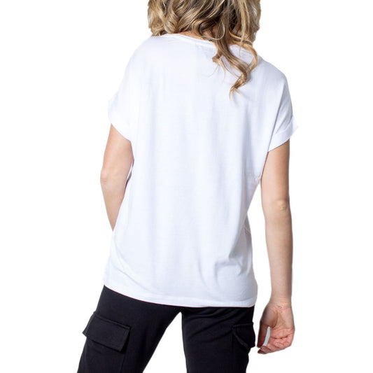 Only White Polyester Tops & T-Shirt