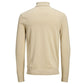 Jack Jones Beige Cotton Turtleneck Mens Sweater
