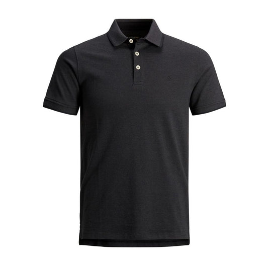 Jack Jones Gray Cotton Polo Shirt