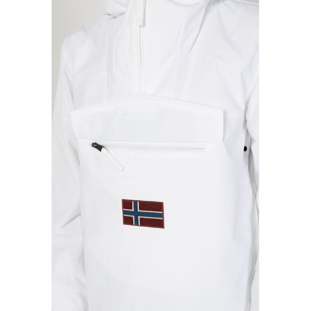 Napapijri White Nylon Jacket