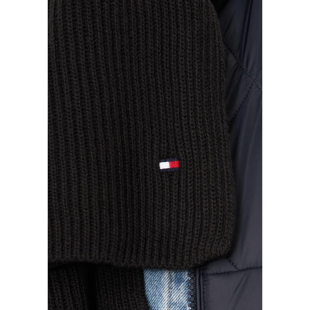 Tommy Hilfiger Black Organic Cotton Scarf