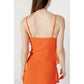 Vila Clothes Orange Polyester Dress