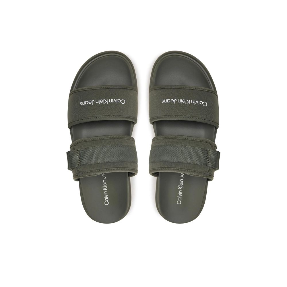 Calvin Klein Jeans Green Recycled Polyester Sandal