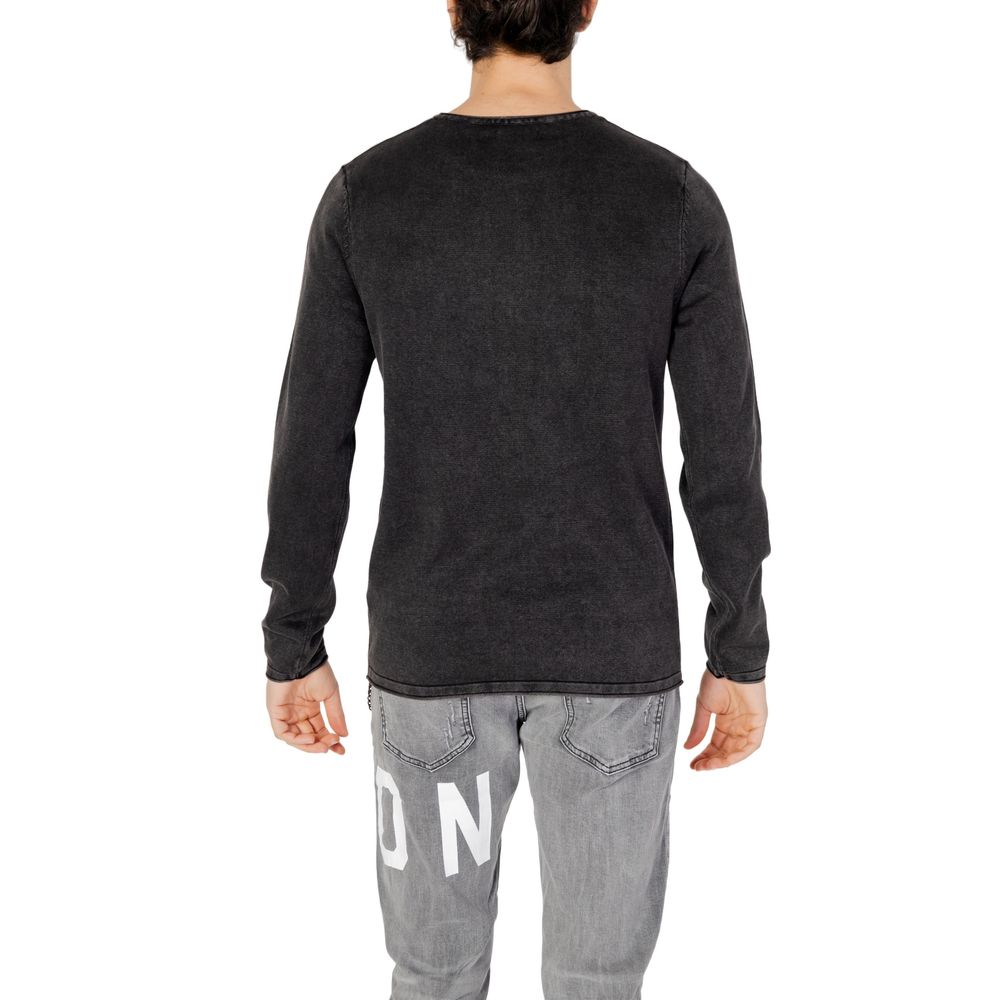Jack Jones Black Cotton Sweatshirt